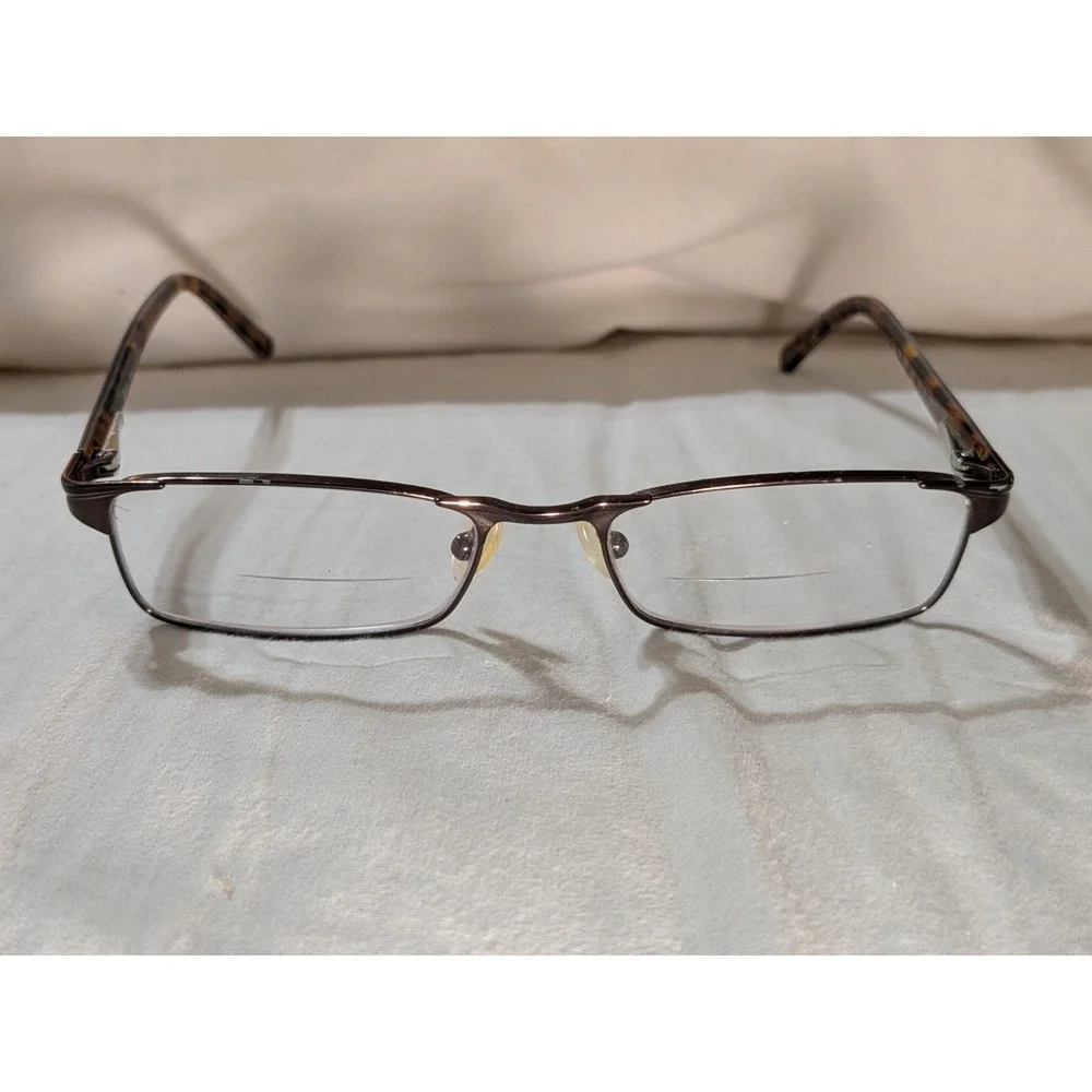 Ray-Ban RB6067 2511 Mens Brown Metal Rectangle Full Rim Eyeglasses FRAMES ONLY